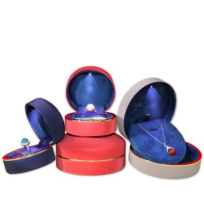 China Red And Blue Custom Creative High Quality Necklace Ring Packaging Jewelry Box Display Jewelry Box Pendant Pendant Bracelet Packaging for sale