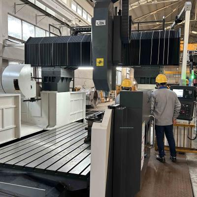 China Stabile Gantry CNC-Bearbeitungszentrum, 35KVA CNC-Doppelkolumnenfräsmaschine zu verkaufen