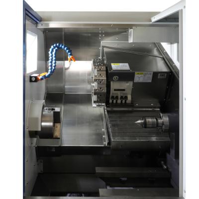 China Torno CNC de 1000 mm com 45 rolamentos de esferas no eixo XYZ e sistema de controlo GSK à venda