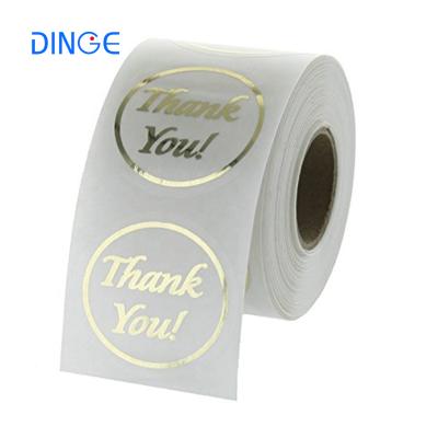 China Waterproof Most Popular Cheap To Design Custom Print Your Own Logo Round Square Golden PVC Stickers Paper For Packaging for sale