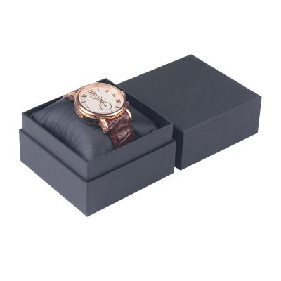 China Handmade custom logo watch packaging box luxury paper box printing moq pu watch the bottom box leather watch reloj cajas storage boxes for sale