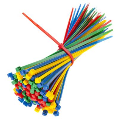 China Wholesale 4.6*140mm Eco-friendly Multicolor Nylon Cable Ties Supplier Plastic Self-locking Zip Tie for sale