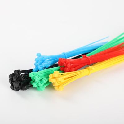 China Eco-friendly custom color heavy duty self-locking plastic cable tie 7.6*300mm zip ties tie 66 nylon material cable ties for sale