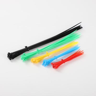 China Eco-friendly Factory Direct Plastic 370 mm 120LBS Self Adhesive 7.6 * Zip Ties Locking Nylon Cable Ties for sale