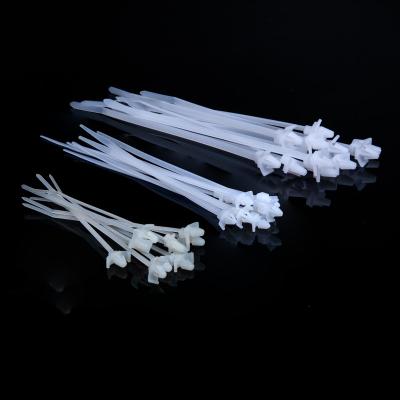 China Eco-friendly CE Approved Zip Ties 100pcs PA66 Push Mount Cable Ties White Nylon From China Manufacturer for sale