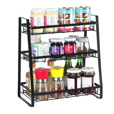 China Buffet Organizer Spice Rack Hot Selling 3 Tier Storage Shelf Pot Holder Storage Shelf for sale