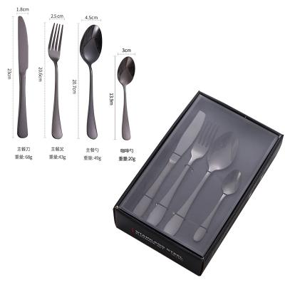 China Factory direct sale tableware set viable portable window box 16 piece set spoon chopstick set for sale