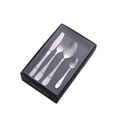 China Viable Dinner Set 304 Stainless Steel Flatware Dinnerware Gold Cuttlery Stainless Steel Spoons for sale