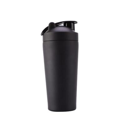 China Bpa 550ml 750ml 304 Free Viable Double Wall Stainless Steel Protein Shaker Bottle for sale