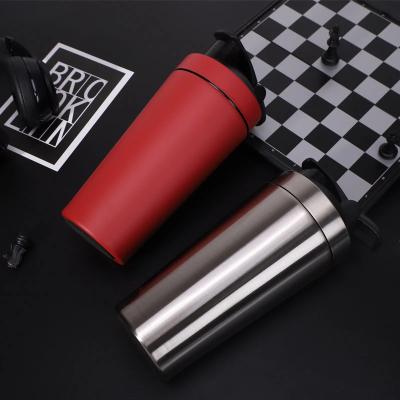 China Amazon Success 550ml 750ml Stainless Steel Protein Shaker Bottle Double Wall Custom Viable Logo for sale