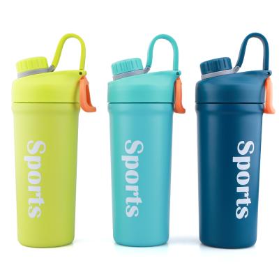 China Sustainable Gym Sports Stainless Steel Protein Shaker Bottle Metal Custom Wholesale Shaker for sale