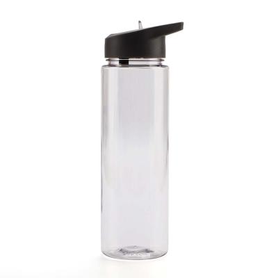 China Wholesale Custom Viable 800ml 26oz Logo Leak Proof BPA Free Plastic Water Bottle With Straw for sale