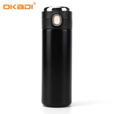 China 2022 New 17oz BPA Free Double Wall Stainless Steel Viable Smart Water Bottle With LED Temperature for sale