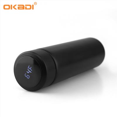 China Hot Sale 500ml LED Smart Double Wall 2022 Stainless Steel Water Bottle BPA Free for sale