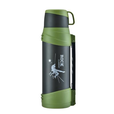 China 2021 Sustainable Hot Selling Wholesale 2L Double Wall Vacuum Travel Thermos Pot With Cups for sale