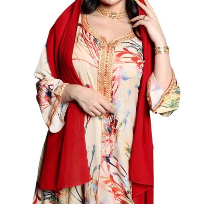 China Cheap Breathable Soft Muslim Long Dress Wholesale Custom Logo Design 2021 New Plus Size Muslim Blouse S-XXL for sale