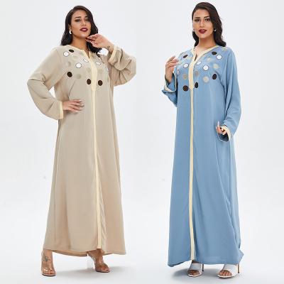 China Modest Muslimah Styling High Quality Wholesale Dubai Women Kaftan Lady Dress Islamic Clothing Abaya Muslim Dress Long for sale