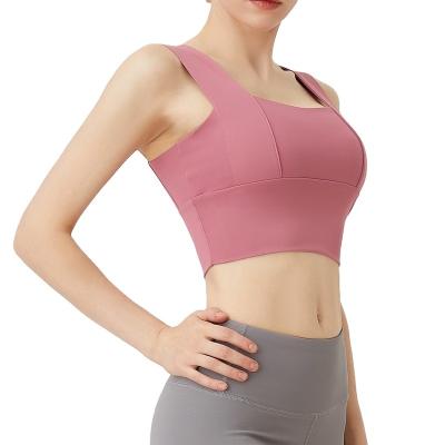 China 2021 Custom Women Gym Lodge Breathable Shockproof Sports Running Fitness Yoga Women Training Plus Size Sports Bra for sale