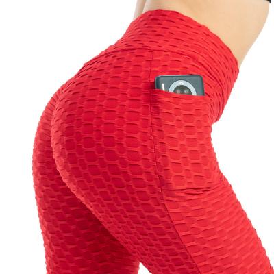 China Wholesale High Quality Breathable Plus Size Butt Lifting Soft Yoga Pants With Pockets Workout Running Gaiters for sale