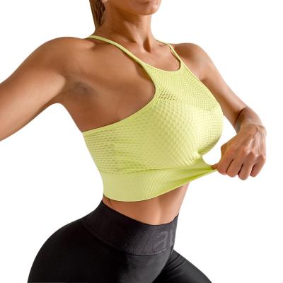 China Factory wholesale breathable high intensity plus size trainer fitness woman yoga sports sexy nude bra for sale