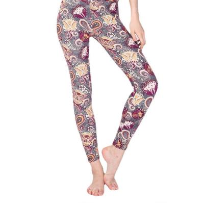 China 2021 New Sexy High Waist Leggings Gym High Stretch Pants Breathable Thin Printing Women for sale