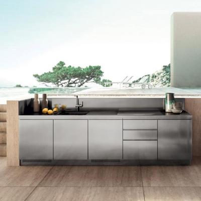 China Baineng Modern High Quality Outdoor Kitchen Waterproof Stainless Steel Sideboard for sale