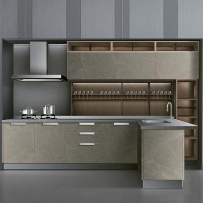 China Baineng Kitchen Manufacturer High Quality Modern Stainless Steel Kitchen Storage Cabinet for sale