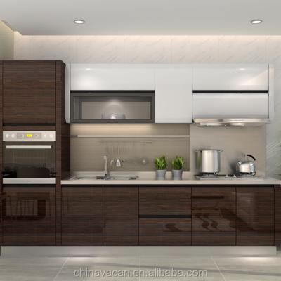 China Guangzhou Sideboard Factory Modern Design Stainless Steel Kitchens for sale