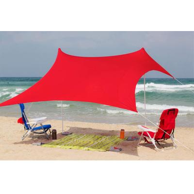 China Ultralarge Outdoor UV-Resistant Beach Beach Foldable Tent Sun Shelters For Camping for sale