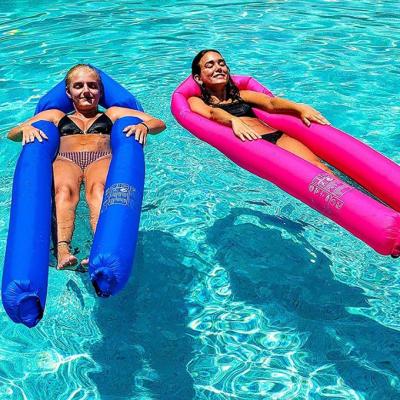 China Portable Amazing Inflatable Mattress Water Floating Air Bed Lounge Pool Floats for sale