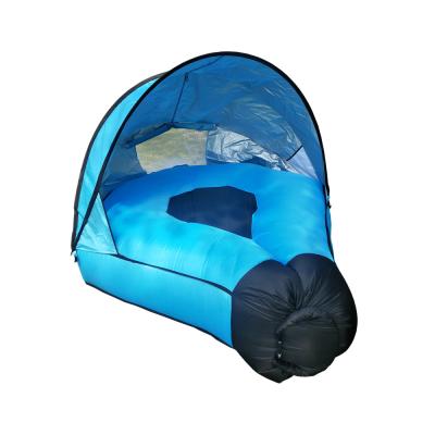 China Bag + Sleeping Comforter + Cushion Best Selling Portable Beach Sun Shade Lazy Inflatable Air Sofa Chair Bed Couch for Outdoor for sale