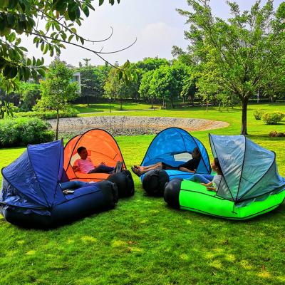 China Sofa + Air Tent Camping Tent Outdoor Air Sofa Lounger Inflatable For Double People for sale