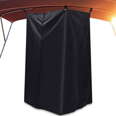 China Sustainable Boat Privacy Boats Changing Room Curtain With Easy Bag Up Enclosure Privacy Partition For Hanging Pontoons Boat Tent for sale