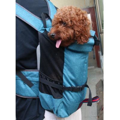 China Durable Viable Outdoor Travel Dog Carrier Bags Backpack Pet Bags Large Pet Carrier Bicycle Dog Shoulder Bag for sale