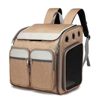 China Manufacturer Viable Wholesale Breathable Portable Travel Carrier Outdoor Pet Bag Cat Backpack for sale