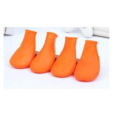 China Viable Rubber Dog Boos Small Puppy Rain Boots Waterproof Dog Wellies Rain Shoes Boots for sale