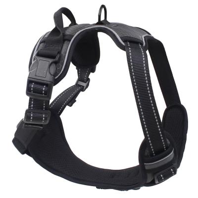 China Viable Wholesale Pet Harness Manufacturers Supplies Reflective Lovoyager Nylon No Pull Dog Harness for sale