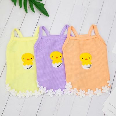 China Sustainable Traveling Clothes Summer Dog Avocado Pet Clothes Cotton Summer Dog Cat Clothes Cool Leisure Vest for sale