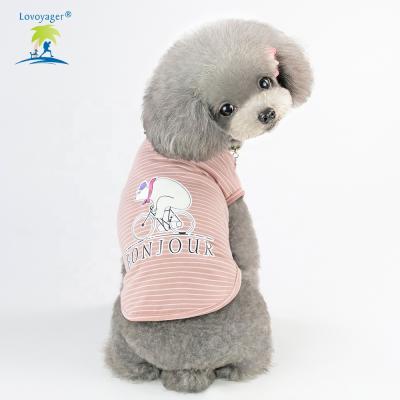 China Lovoyager Fashion Pet Clothes Cartoon Viable Vest For Dog Cat In Good Price for sale