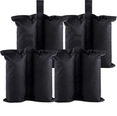 China Outdoor Camping Increasing Factory Wholesale Price Black Gray Canopy Weights Bags 4 Pack Canopy Weights Gazebo Tent Sandbags for sale