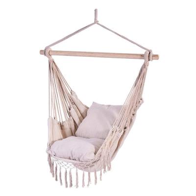 China Minimalist Boho Style Arming Rope Swing Hammock Chair for sale