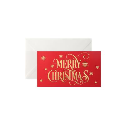 China Luxury Hot-sale New Christmas Greeting Cards Foreign Trade Creative Double-sided Cartoon Printing Three-dimensional Blessing C for sale