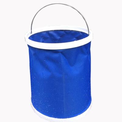 China Jewelry Recyclable Household Satin Cord Portable Bike With Folding Handle Barbecue Fishing Bucket Wholesale for sale