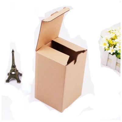 China Recyclable Vertical Folding Cardboard Custom Reinforced Corrugated Kraft Paper Cardboard Folding Apparel Express Packaging Box Wholesale for sale