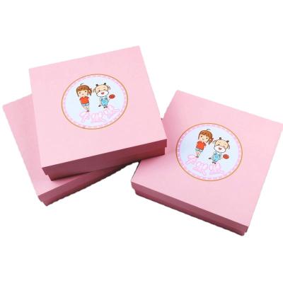 China Department recyclable pink personality exquisite simple sky and earth cover xitang gift box for sale