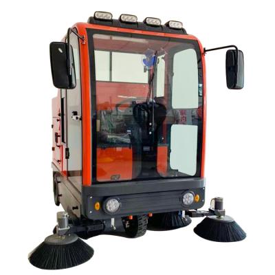 China Hotels Industrial Vacuum Cleaner Drive Floor Sweeper Electric Sidewalk Sweeper for sale