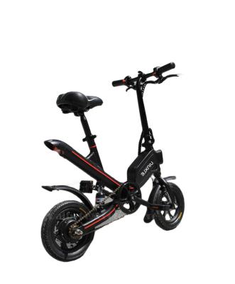 China Aluminum Alloy 350W 36V Beach Cruiser Electric Fat Tire Snow Tire Folding Electric Bike for sale