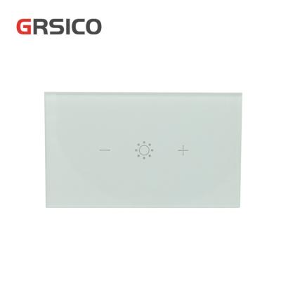 China 220V Tuya wireless remote control smart wall WIFI touch switch dimmer support GSRJ-XTG 2 way or 3 way control for sale