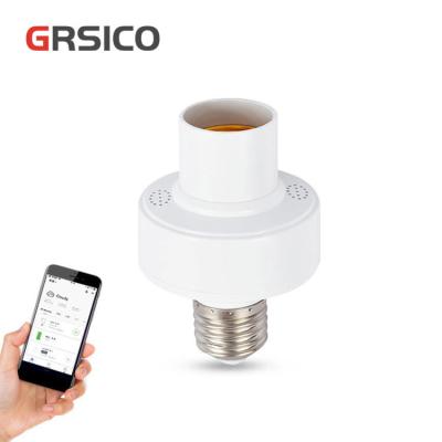 China Screw Tuya Life Smart APP Smart Wifi Wireless Control E27 Types Wire Lamp Holder for sale