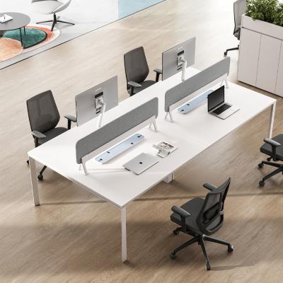 Cina MC3.0 Office Workstation Scrivania 4 persone Tavolo ufficio Disegno moderno con schermo da scrivania in vendita